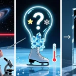 Why the night sky is dark, ice is slippery, and mirrors seem to lie