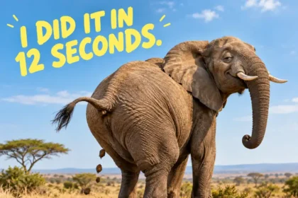 The Elephant Who Did It in 12 Seconds